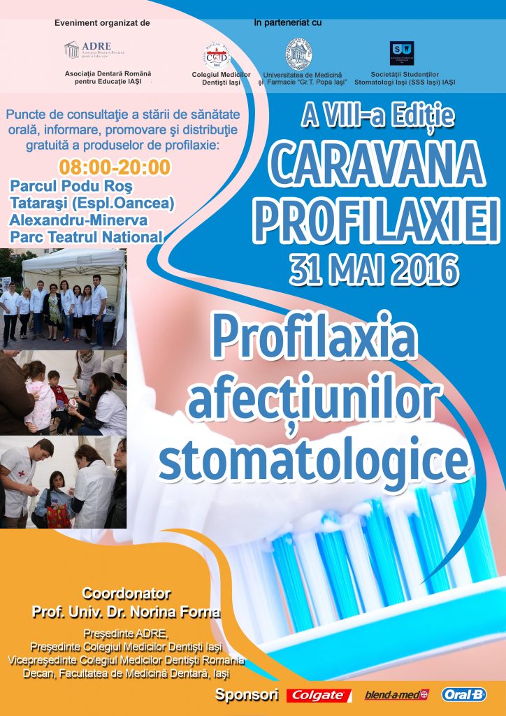 Editia a VIII-a  a Caravanei Profilaxiei – Profilaxia afectiunilor stomatologice